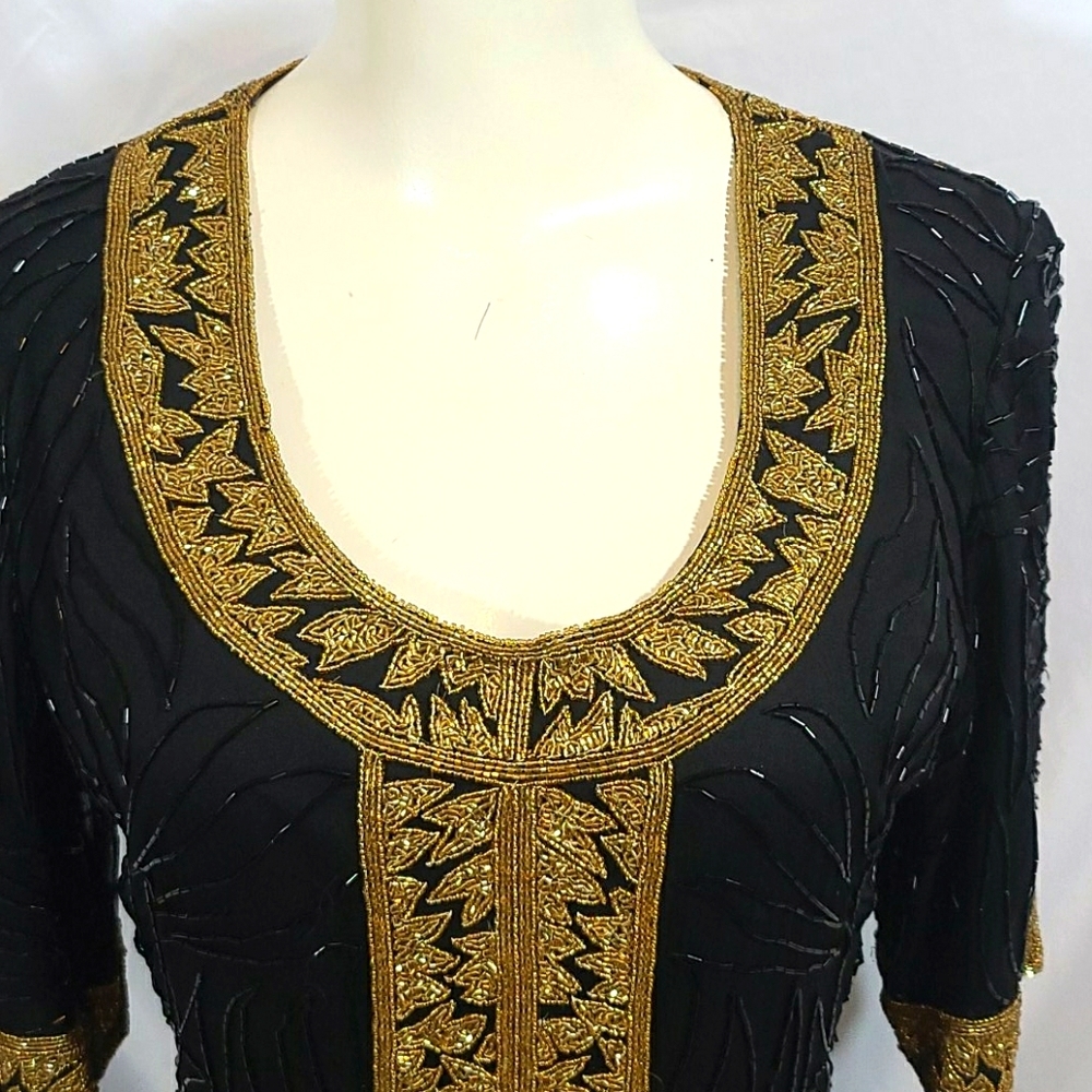 Beautiful Brilliante By JA all Beaded Dress 👗 ♥️💋♥️💋